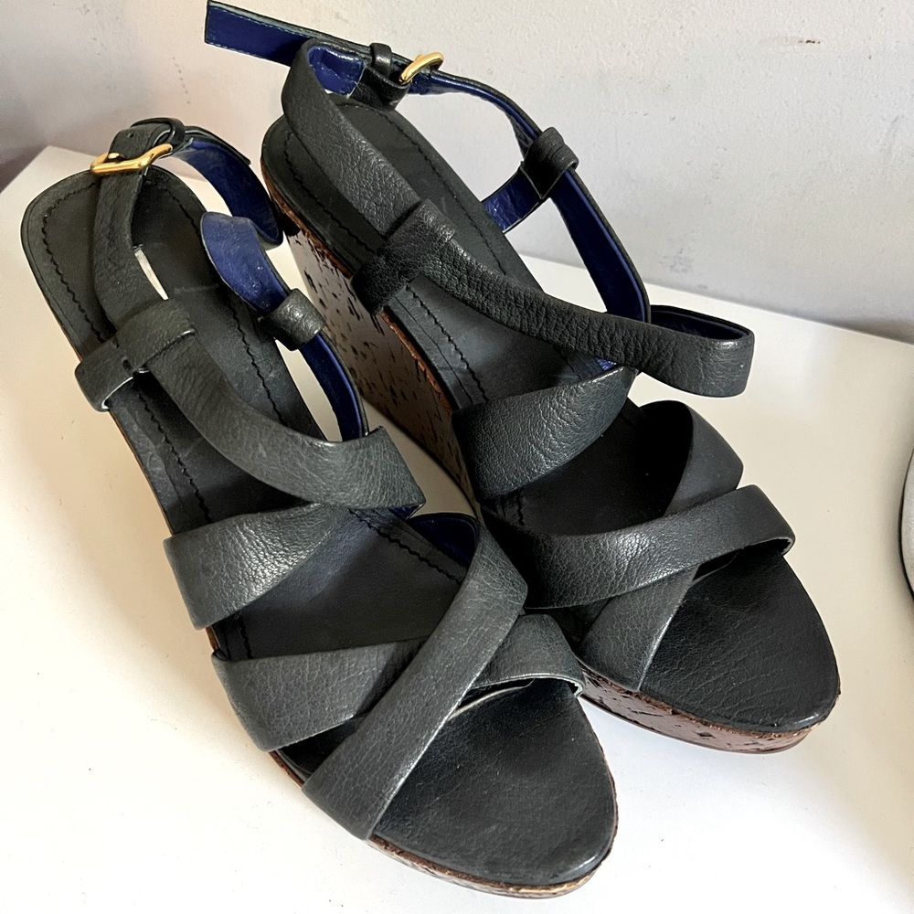 Miu Miu navy blue sandals size 40